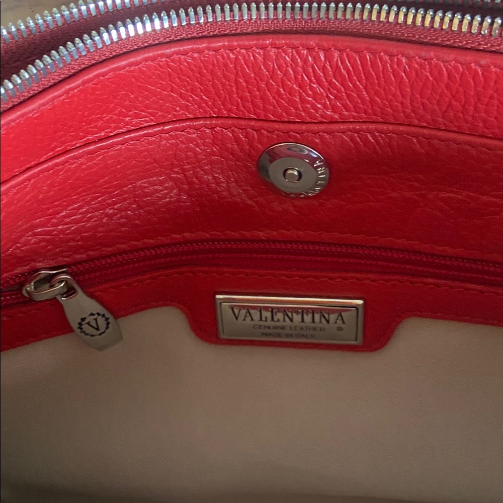 Valentina red leather Crossbody bag - Picture 6 of 9